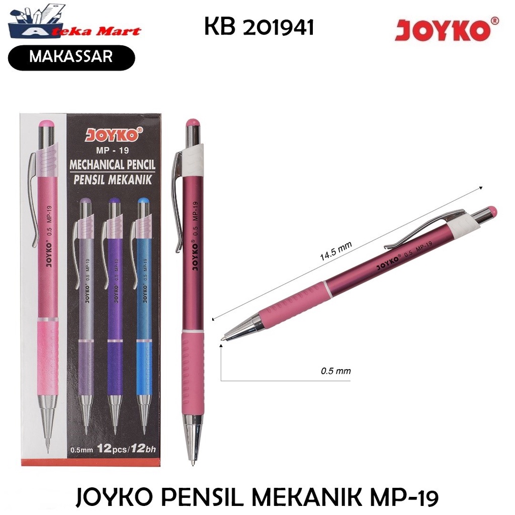 

[BOX/12PCS] JOYKO PENSIL MEKANIK MP-19 (0.5MM)