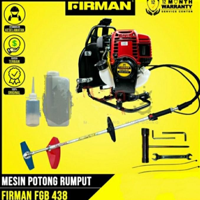 Mesin Potong Rumput Firman 4 Tak FGB 438 Bensin Brush Cutter FGB438 barang laris