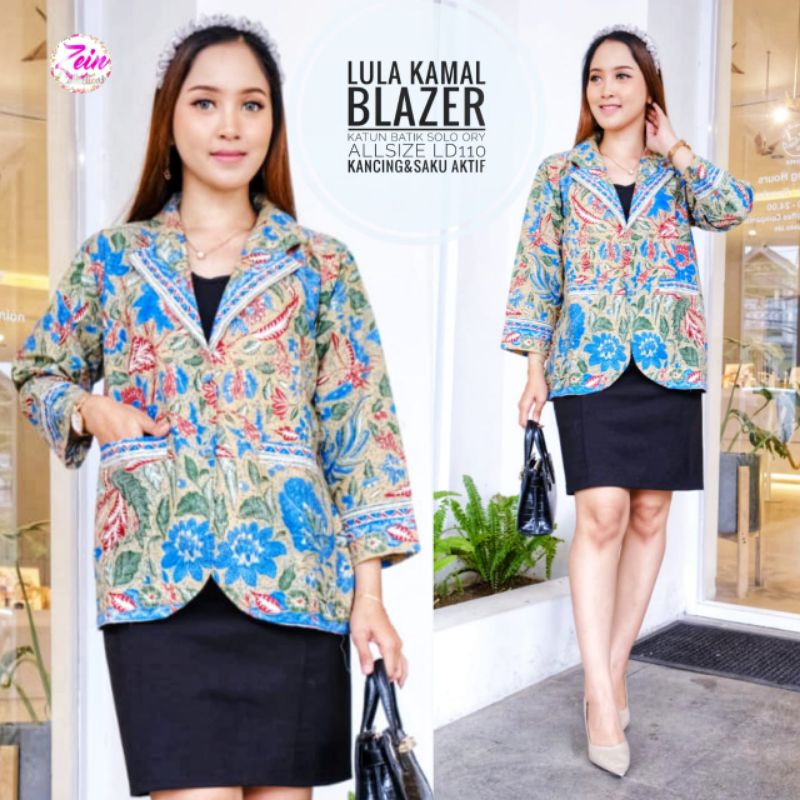 Blazer Paloma Lapis TRICOD batik solo atasan kerja blazer kantor jas wanita