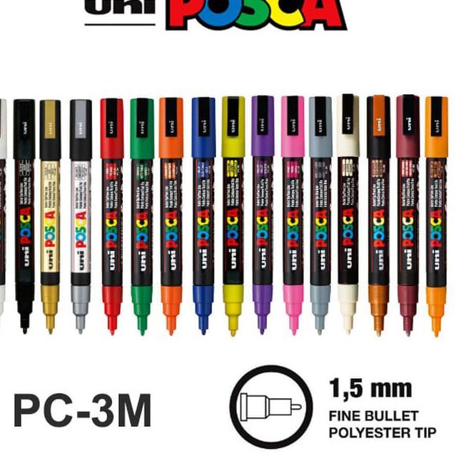 

Stock Pilihan Uni POSCA PC-3M Marker Pen - Fine Tip