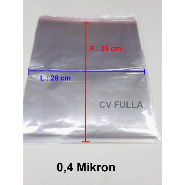 

Promo Plastik OPP Ukuran 28 x 35 cm 04 mikron 500 lembar