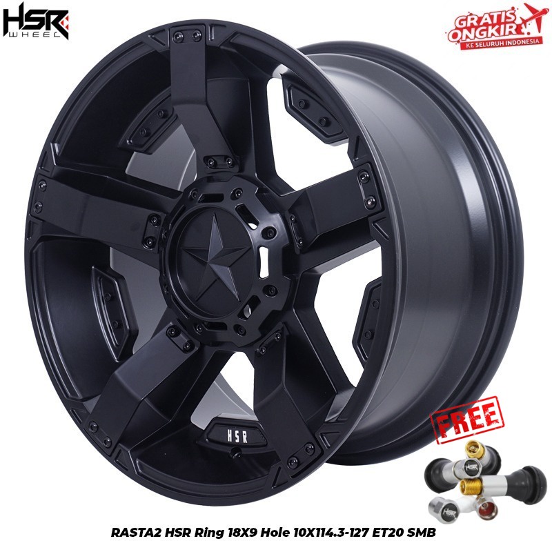 Velg Mobil Ring 18 HSR RASTA 2 Pelek Offroad R18 Rush Terios HRV Xpander Innova Rubicon