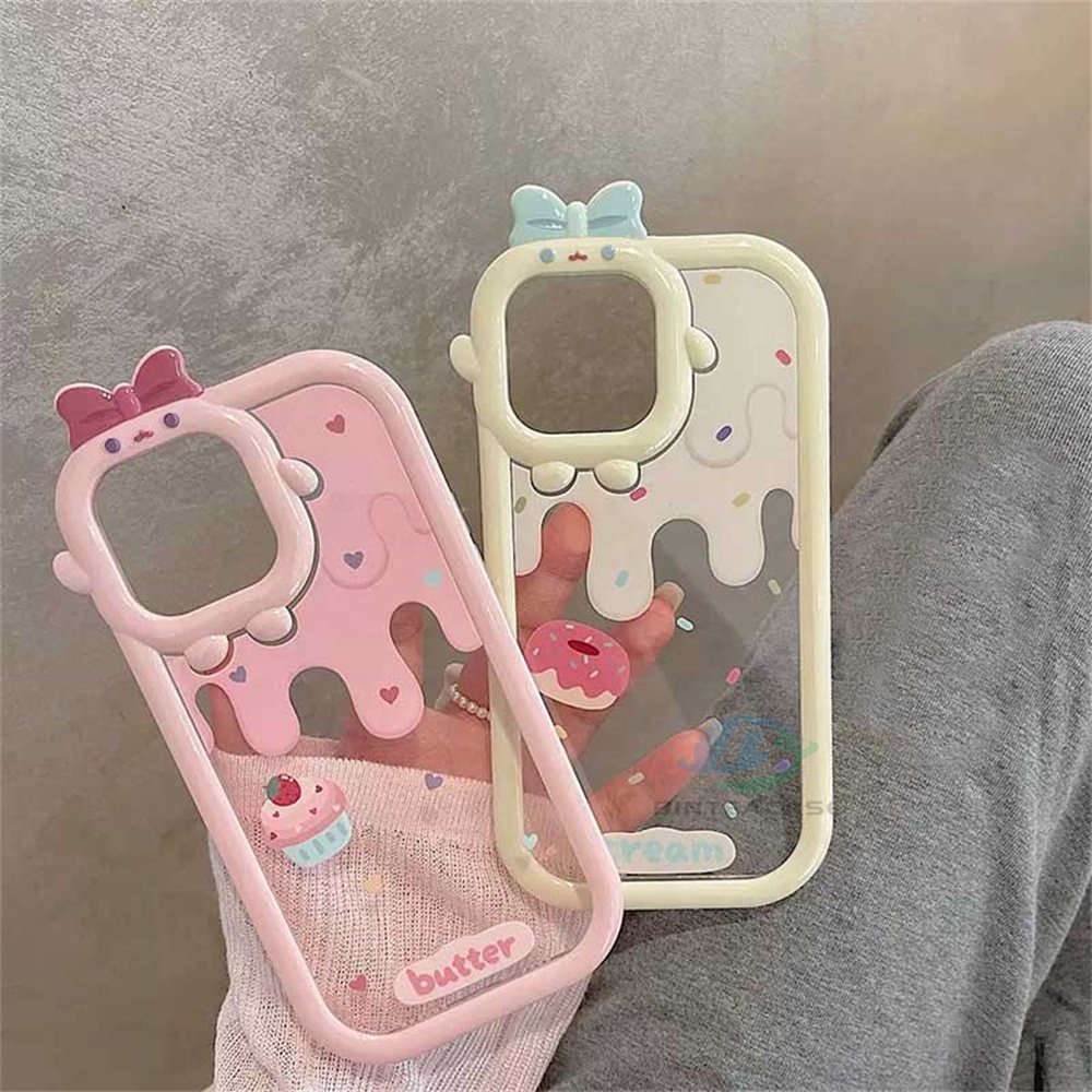 Case Desain Es Krim Doughnuts Untuk IPhone 14 Pro Max 11 12 Xr XS 6 6S 7 8 Plus