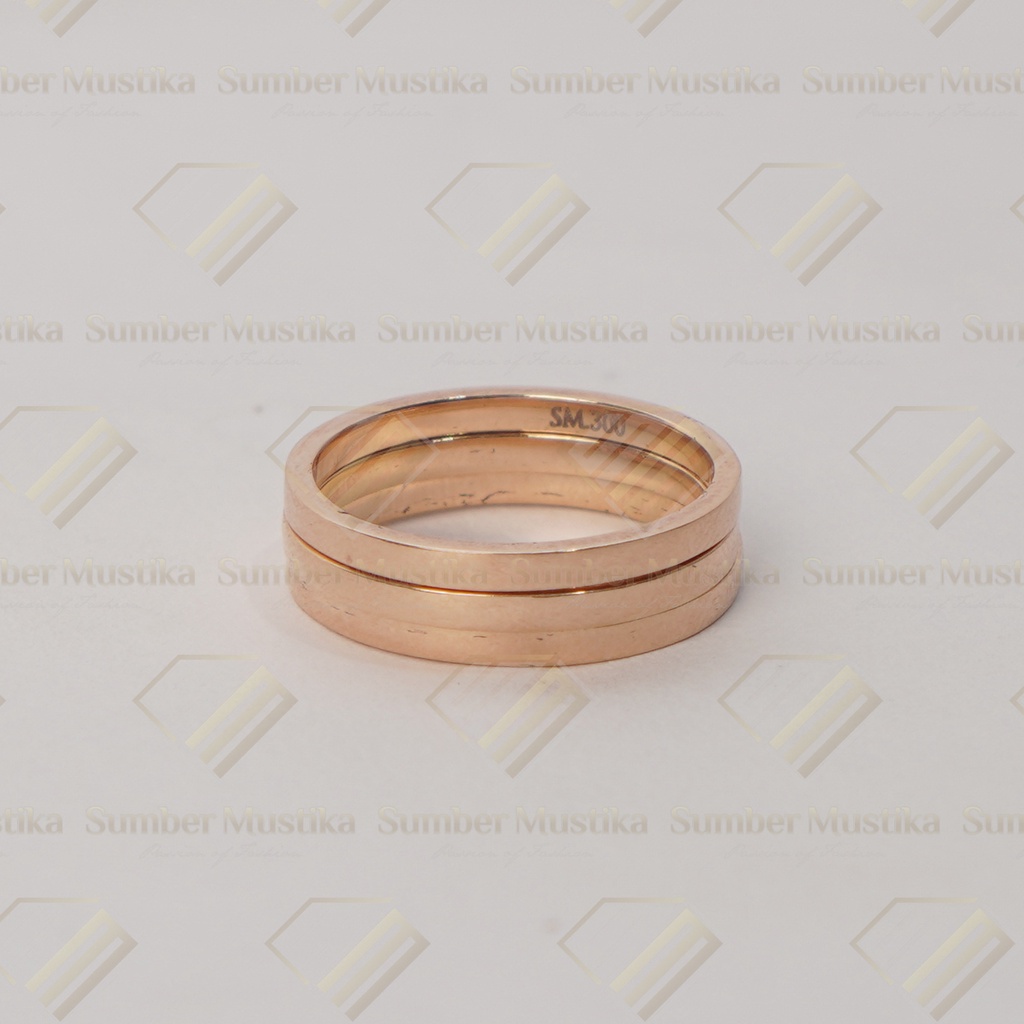 Cincin Emas Muda Model Keroncong Kadar Emas 8 Karat