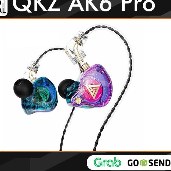 QKZ AK6 Pro Earphone with Mic alt KZ EDX Pro TRN MT1 KZ EDC KZ EDS - AK6 PRO CRYSTAL