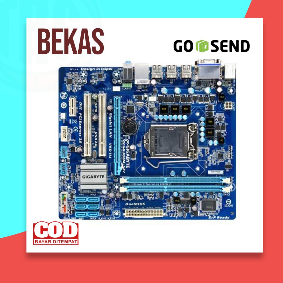 Motherboard H55 LGA 1156 DDR3 Bekas