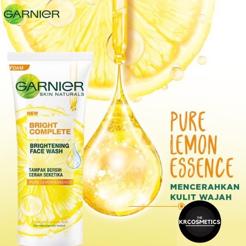 Garnier Bright Complete Vitamin C Face Wash Brightening Cleanser Foam - 100 ml