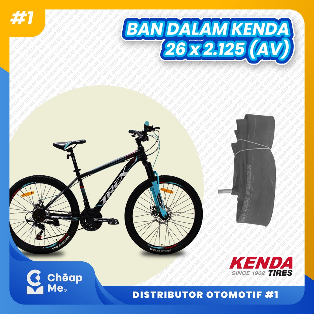 Ban Dalem KENDA Sepeda MTB 26 x 2.125 AV Ban Dalam KENDA 26 x 2.125 Inner Tube BICYCLE TUBE TOP BERK