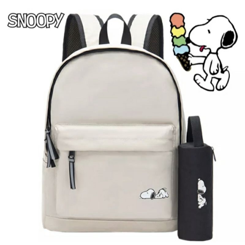 dem_sare / DS1185 SNOOPYE  Tas Ransel Anak sekolah SD SMP Karakter Bag Backpack Mini Motif Cartoon Cute Tas Sekolah Kasual