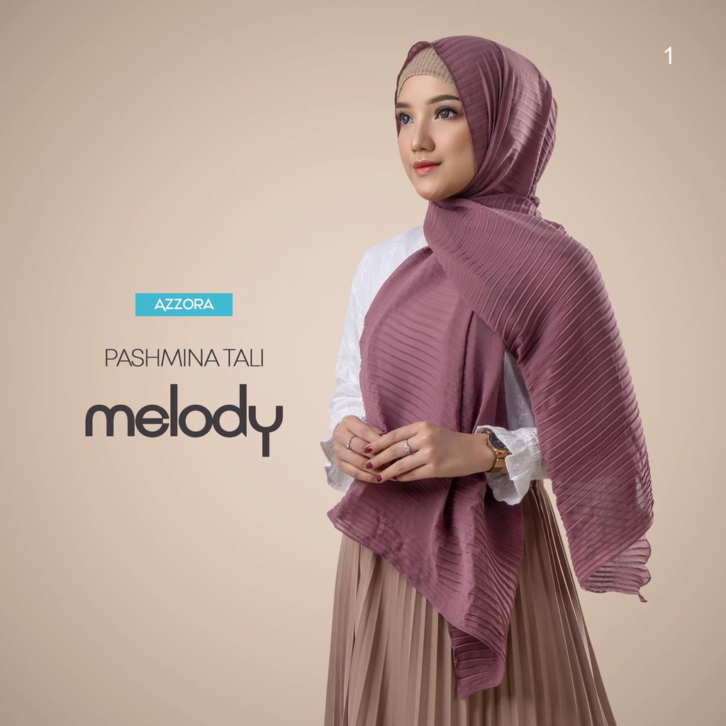 Jilbab Pashmina Tali Melody Ori Azzora By QOID