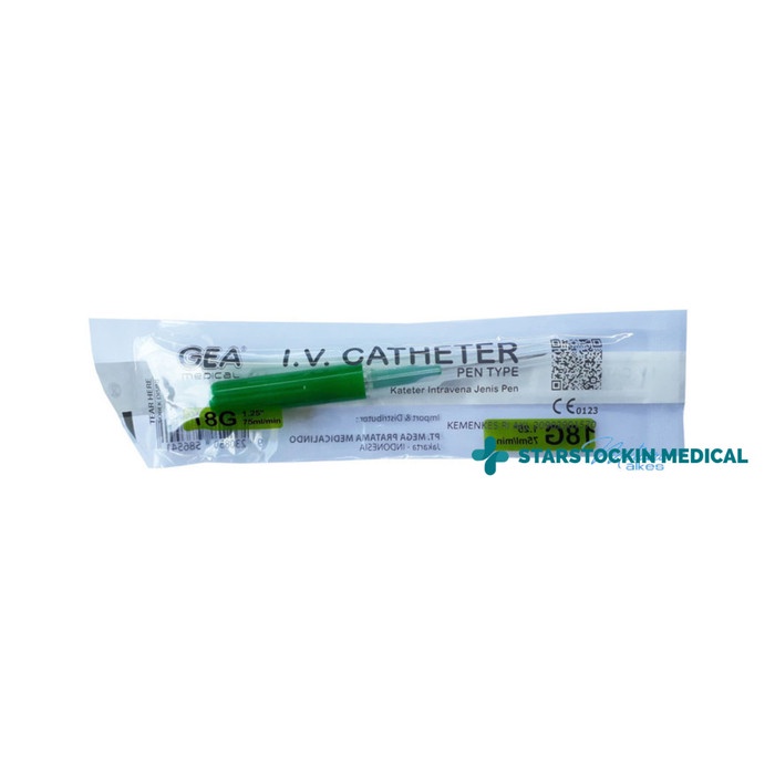 Intra Venous Catheter 18 G GEA IV Abbocath Jarum Infus Pcs