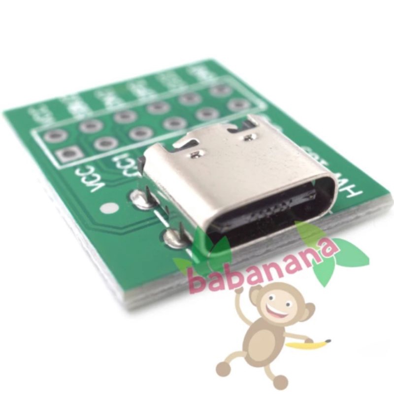 Type-C USB To PCB Adapter Converter DIP connector Solder Pinboard