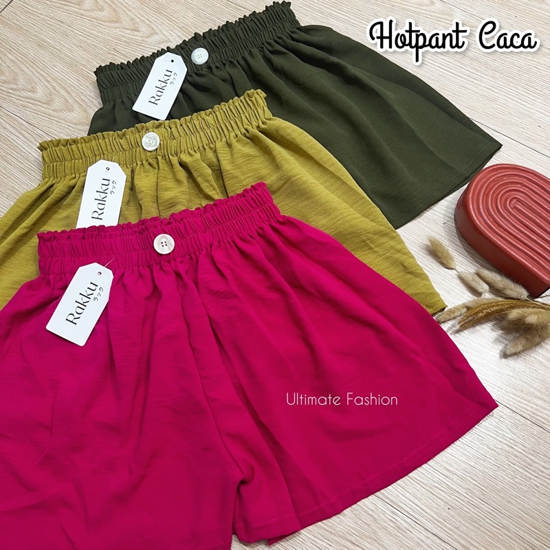 Caca Hot Pant - Short Pants Crinkle - Hotpant Celana Pendek Wanita