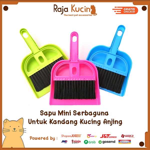 Sapu mini serbaguna untuk kandang kucing anjing