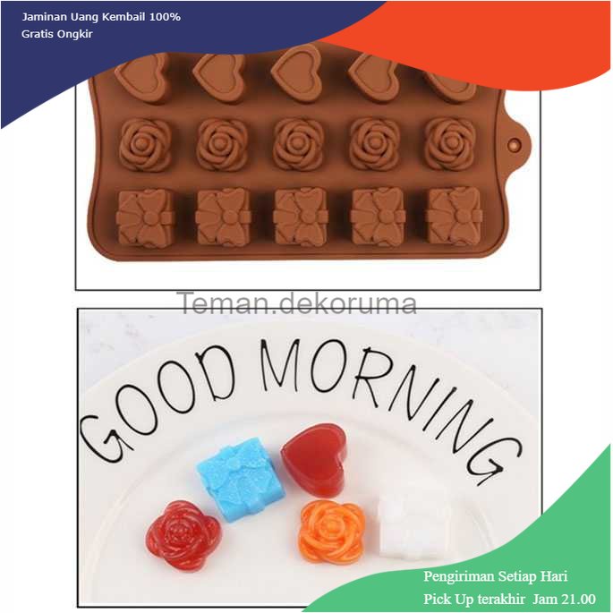 TD - PR AILEHOPY Cetakan Coklat Es Batu Ice Cube Tray Mold Model Love - DU997