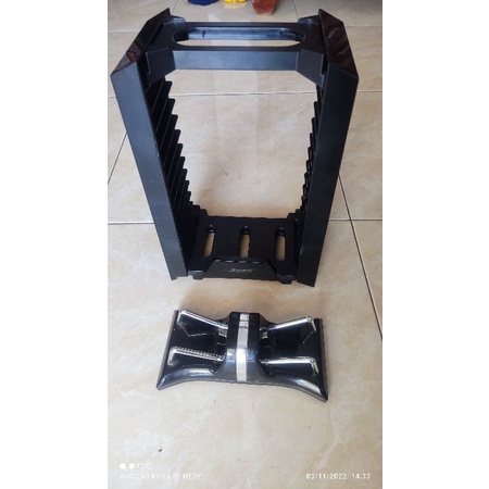 rak kaset ps3/4 tempat kaset ps3/4 dan charging dock stick ps3