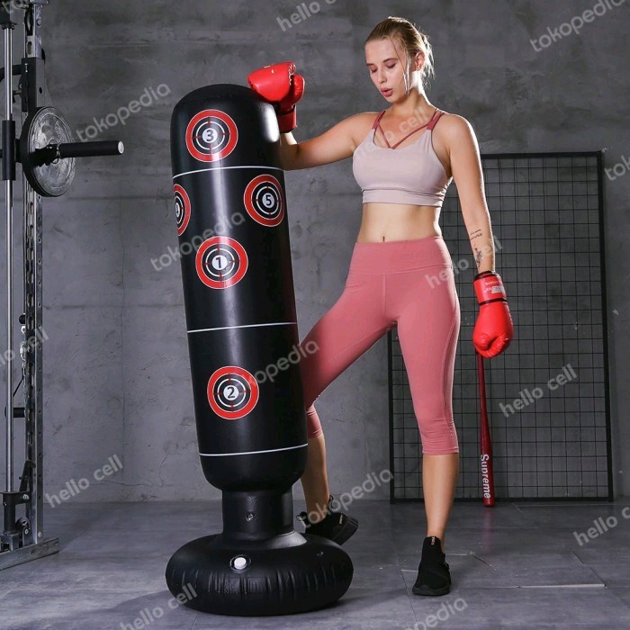 Samsak Balon Berdiri Sansak Tinju Taekwondo Silat 160cm