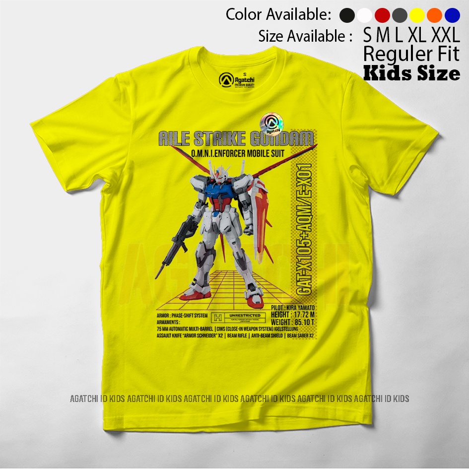 Baju Kaos Atasan Anak Laki - Laki Agatchi Motif Gundam GT -105