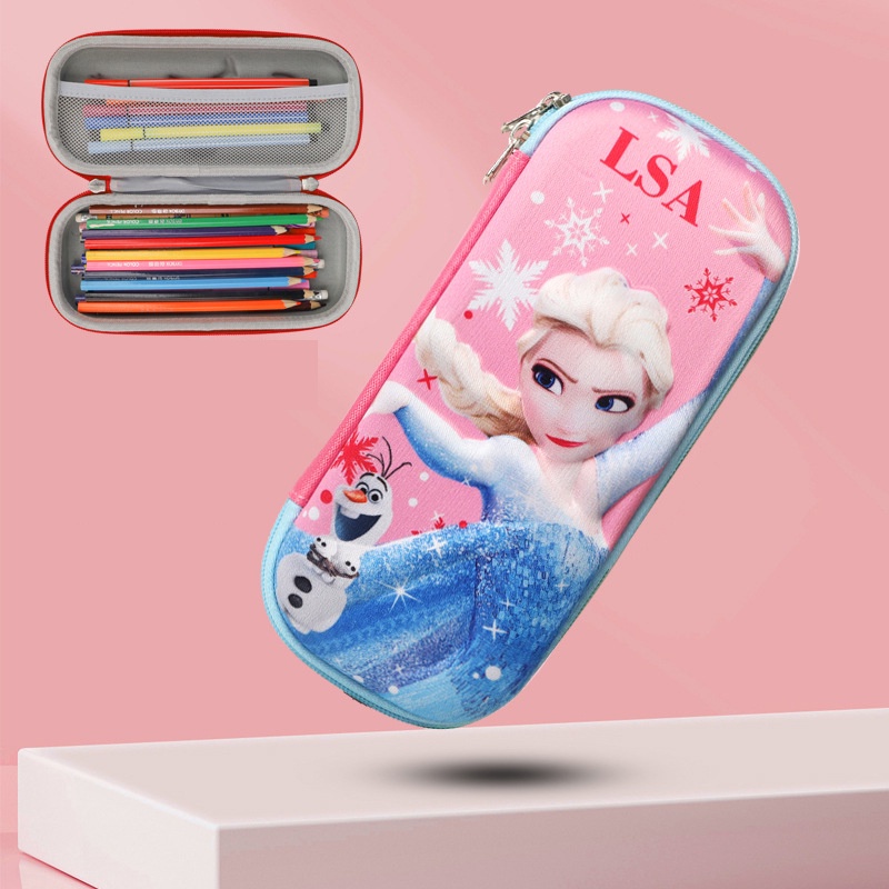 

[Best.id] Tempat Pensil Kotak Pensil 3D Timbul Kotak Pensil Unicorn Elsa Dinasaurus Penguin