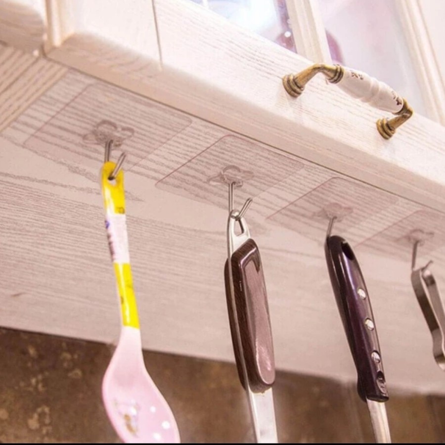 Gantungan Hook Tempel Transparan Serbaguna Magic Hanger Kaitan Kuat