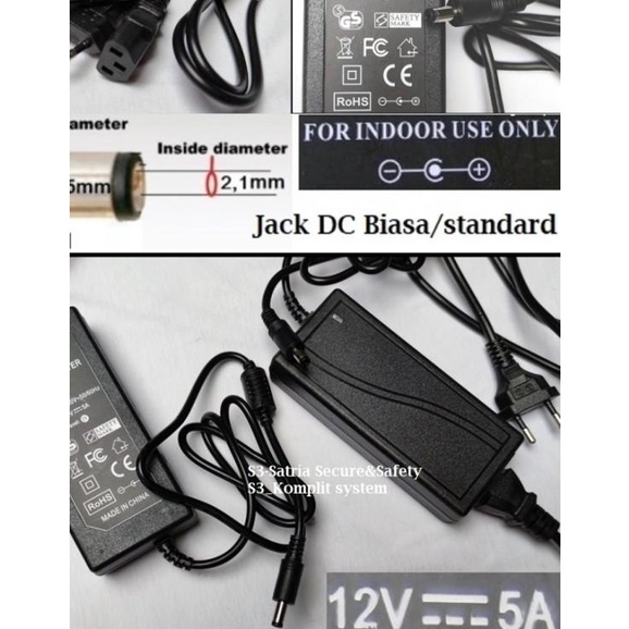POWER SUPPLY 5A / 12V ( POWER SUPPLY ADAPTOR 12V5A )