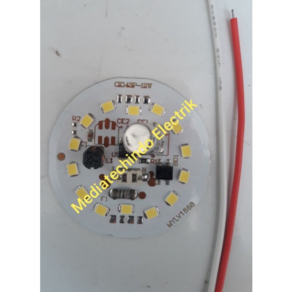Jual Mesin Lampu Pcba LED AC 12 Watt.. Modul led. LED AC. Pcb Aluminium