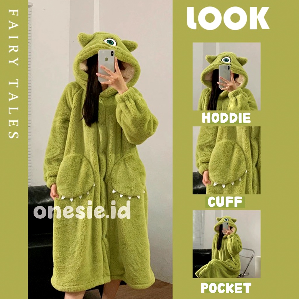 MIKE DASTER KOSTUM ONESIE BAJU TIDUR PIYAMA KIGURUMI