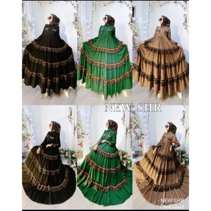 ready  gamis rumbai Leo 100% ORI SHR