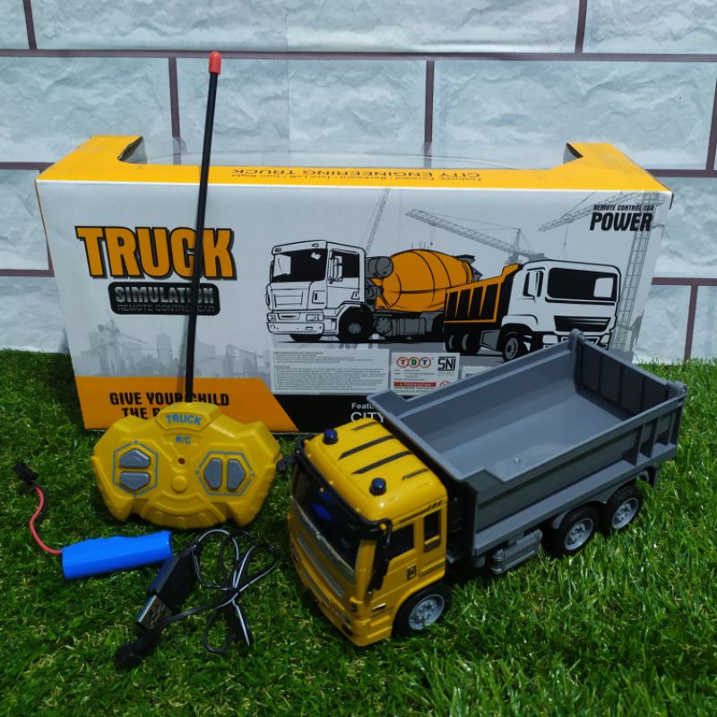 Rc dump truk Remote Control - Mainan Beko Remot Kontrol Anak