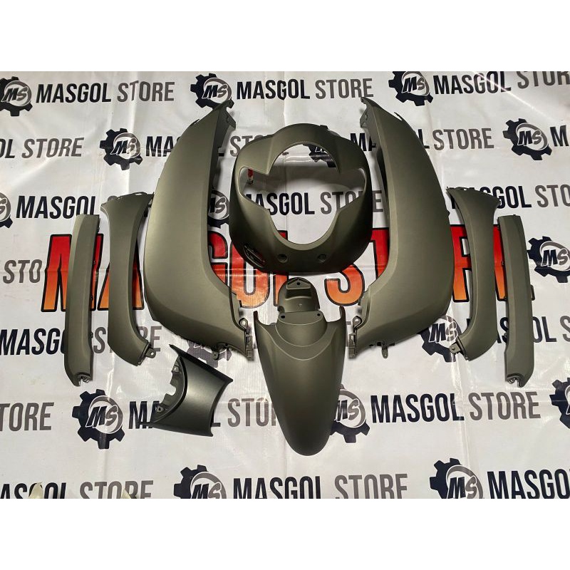 Cover Body Halus Honda Scoopy Donat 2017-2020 Abu abu Doff