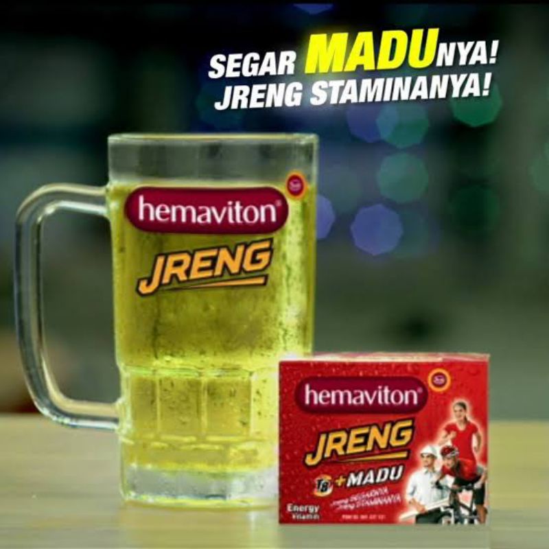 Hemaviton Jreng BOX isi 10 Sachet Gingseng Madu