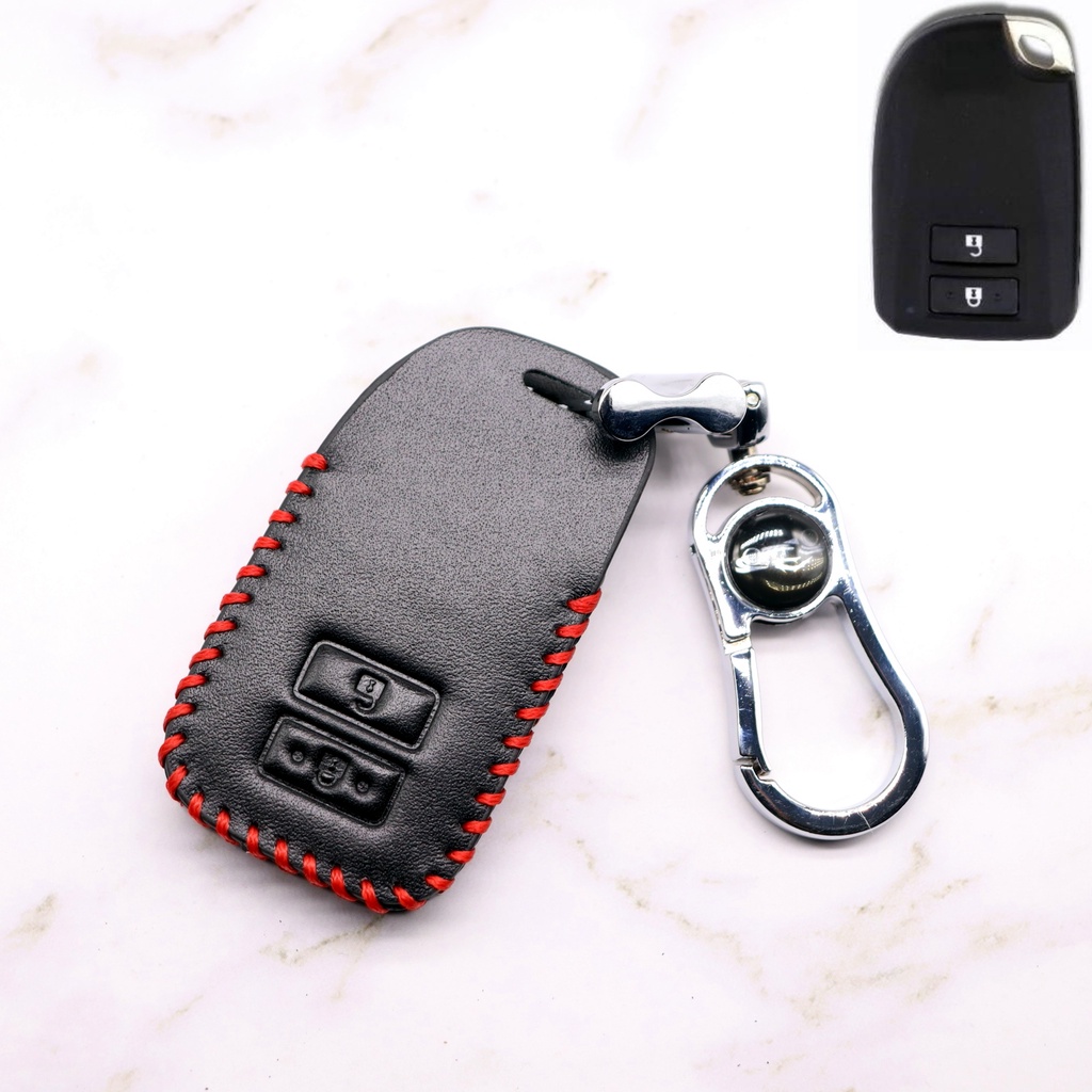 Casing Kunci Remote Mobil Keyless / Less / Smart Entry Bahan Kulit Untuk Toyota Start