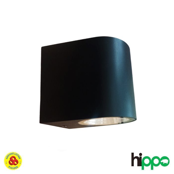 Hippo Wall LED 2x4W HP1706 Lampu Dinding Outdoor Pilar Tempel 2 Arah