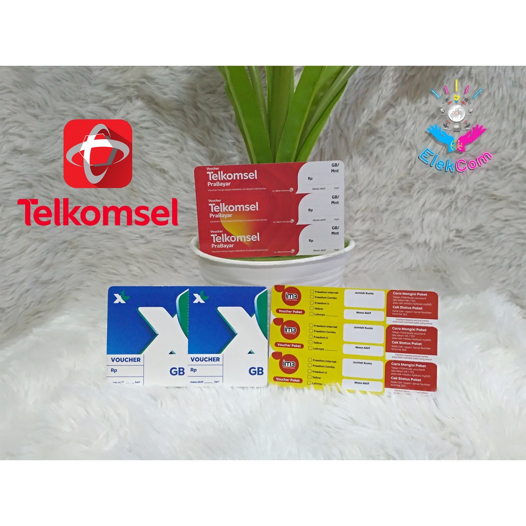 VOUCHER KOSONG TELKOMSEL ( KALIMANTAN ) AREA
