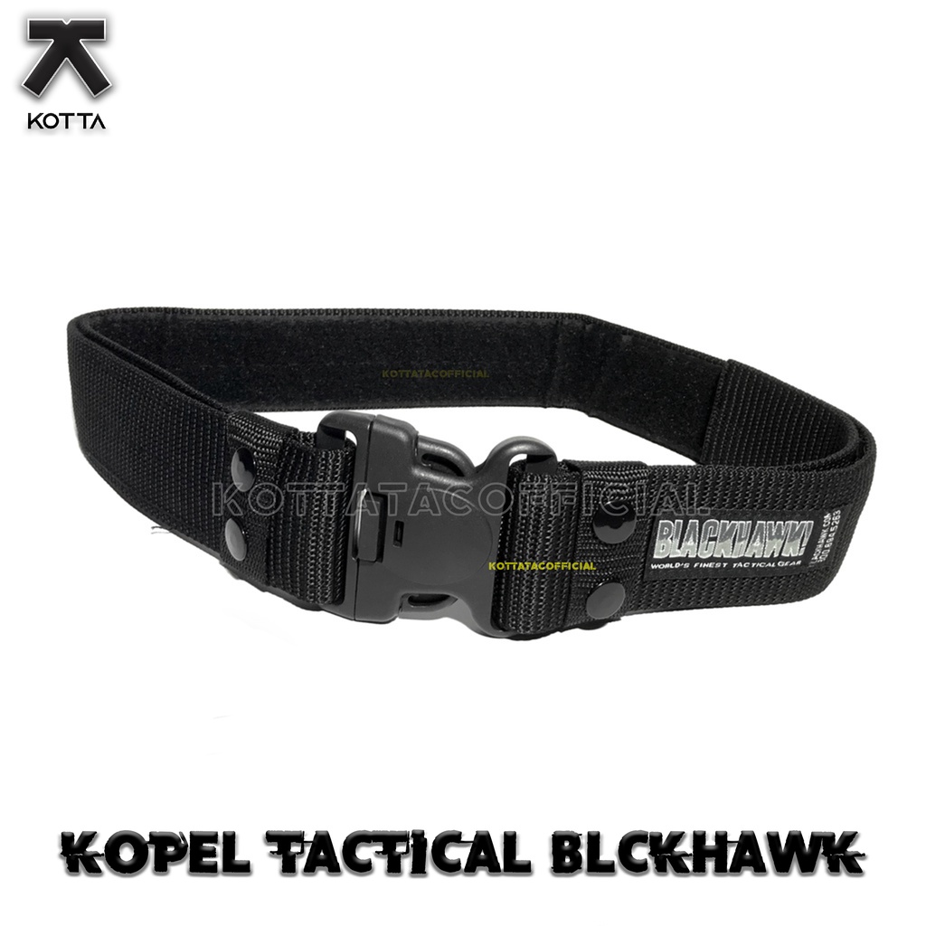 KOPEL/SABUK BLACKHAWK PREMIUM HITAM - KOPEL TACTICAL HITAM - SABUK TACTICAL