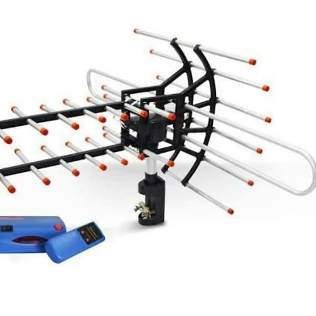 ANTENA TV LUAR REMOT + BOSTER /LCD/LED/PLASMA ROTATE 360 °