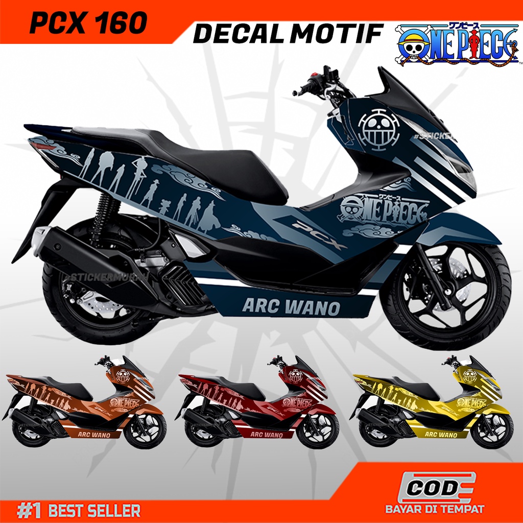DECAL ONEPIECE MOTOR PCX 160 MOTIF ONE PIECE DECAL MOTOR PCX 160 KEREN DAN MURAH