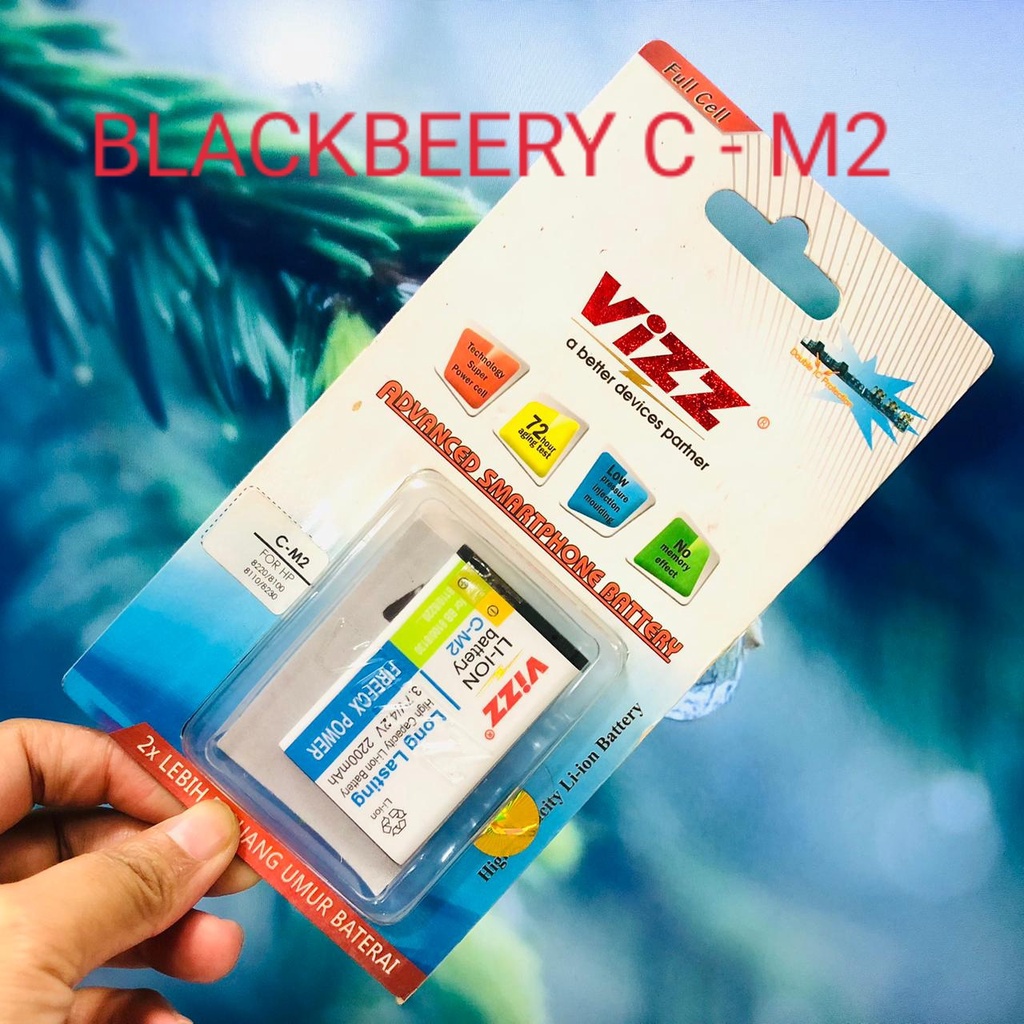 MINIGO PROMO!! BATERAI VIZZ BLACKBERRY CM2-8220/ BLACKBERRY CS2-8520/ BLACKBERRY DX1-8900/ BLACKBERRY FS1-9800/ BLACKBERRY FM1-9100/ BLACKBERRY EM1-9370/ BLACKBERRY JS1-9220