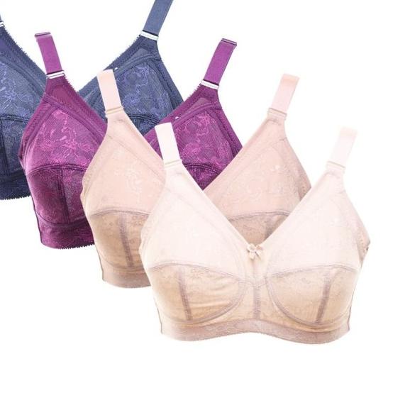 BRA BASIC BIG SIZE 34 - 44 | Scelta Underwear 023 | Murah - Ungu, 34