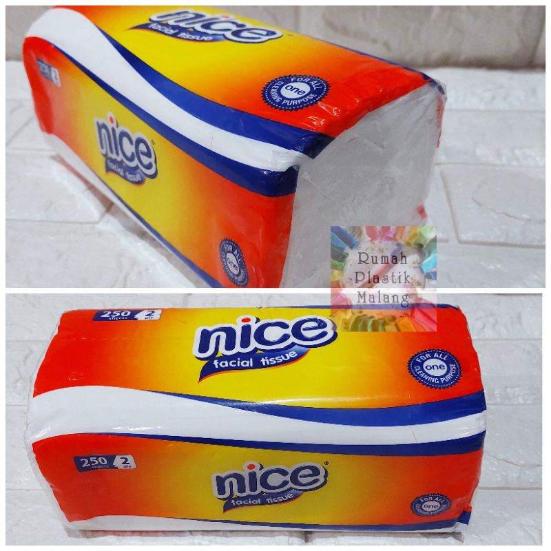 Jual TISSUE NICE FACIAL 250 SHEETS 2PLY tisu wajah muka lap refill