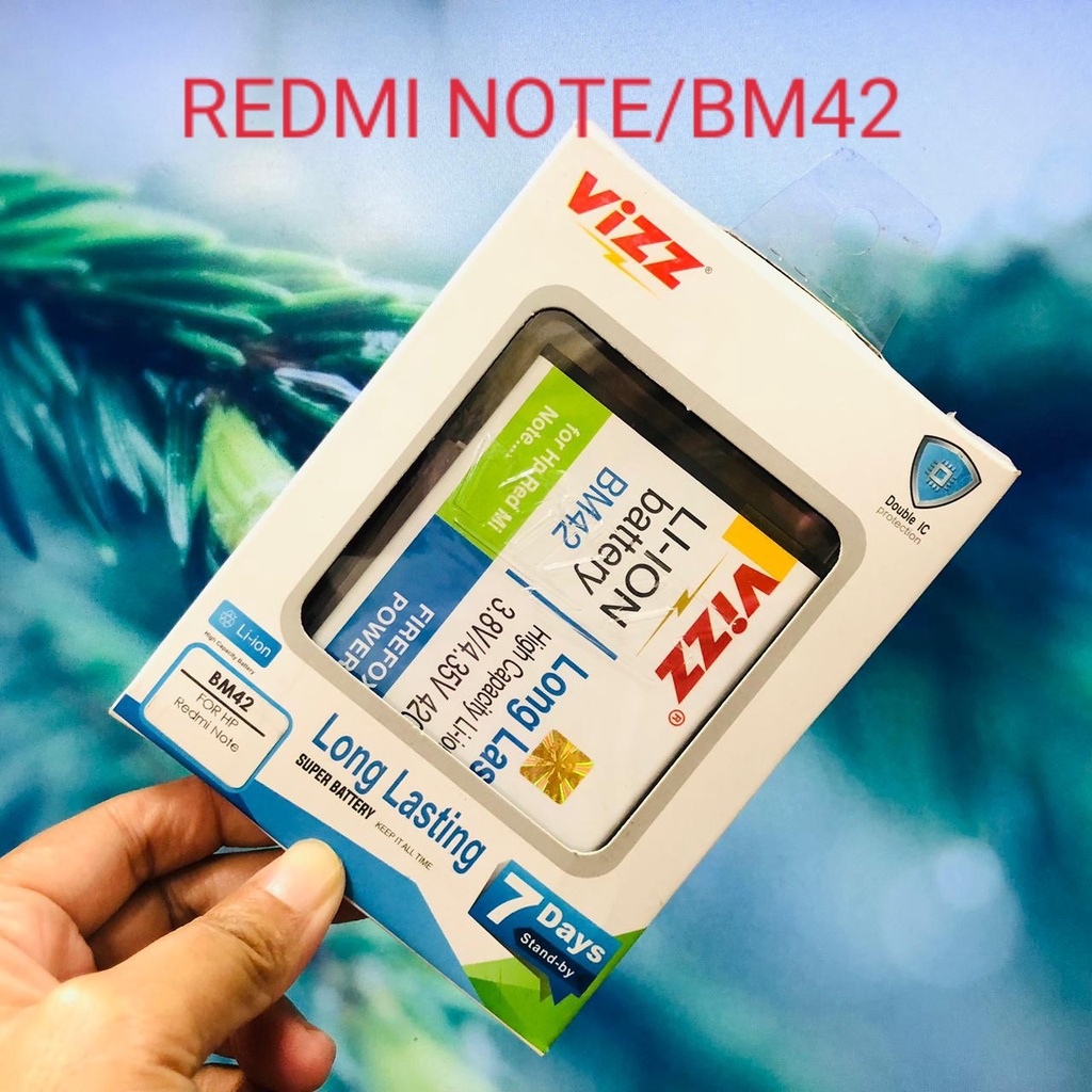 PROMO BATERAI VIZZ DOBEL REDMI NOTE 1 BM42