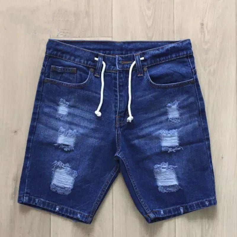 Celana Jeans Pendek Sobek Pria Termurah