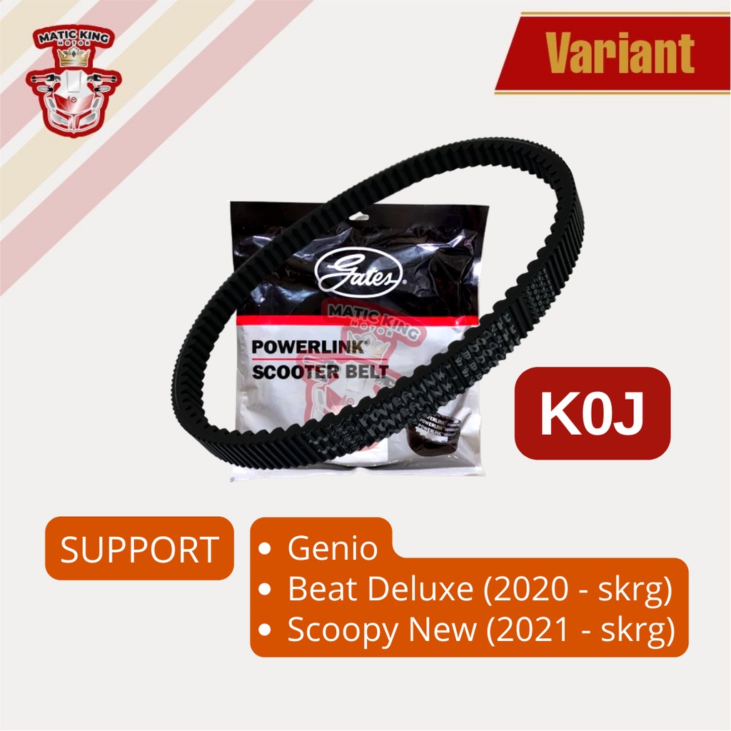 V belt Vanbelt Scoopy ESP 110 K16 Gates Powerlink Made in Thailand