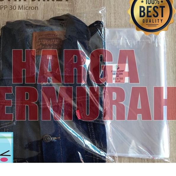 

40X50 CM PLASTIK OPP SEAL TEBAL 30 MICRON (0,5) PLASTIK TEBAL