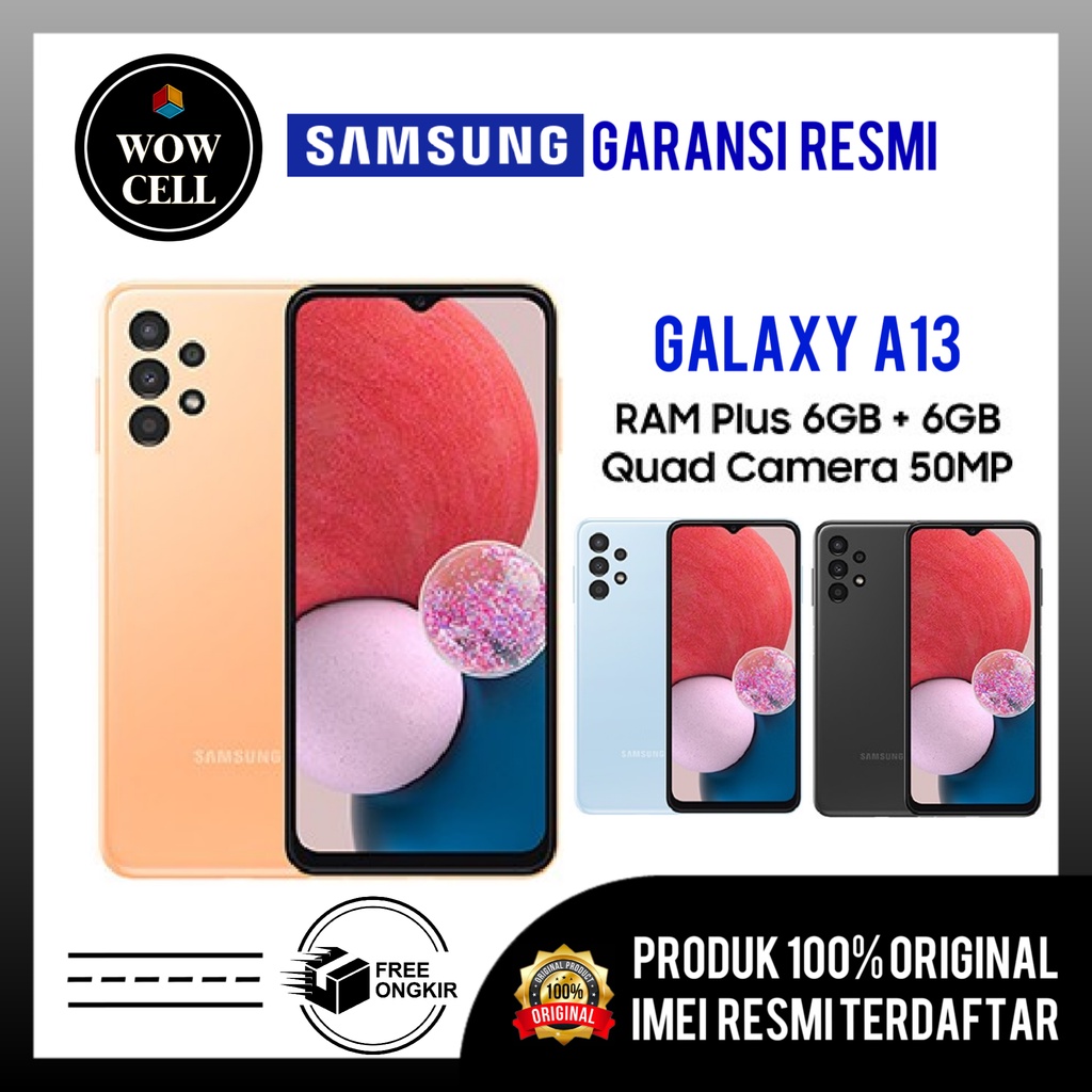 SAMSUNG A13 6GB/128GB & 4GB/128GB GARANSI RESMI SAMSUNG