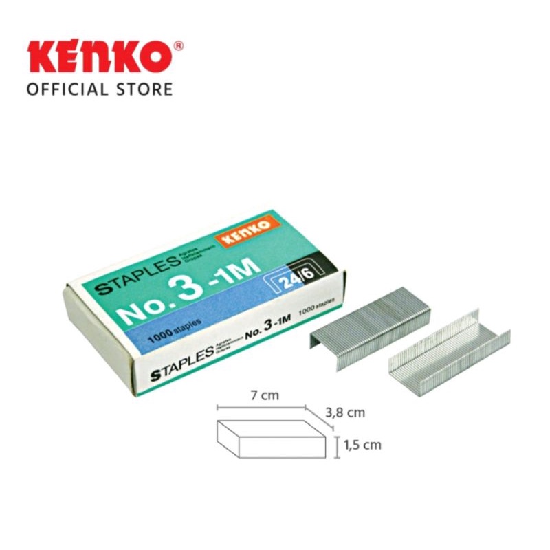 

(1 Kotak ) GROSIR Isi Staples Kenko No. 03-1M / Isi Stapler Kenko No. 03-1M / Staples Kenko No. 03