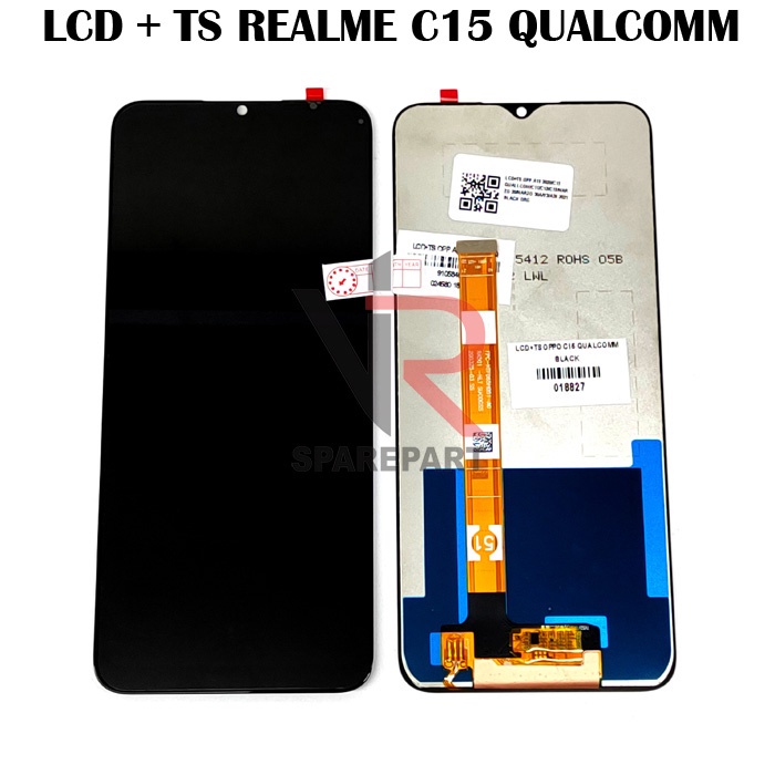 LCD REALME C15 QUALCOMM FULLSET TOUCHSCREEN