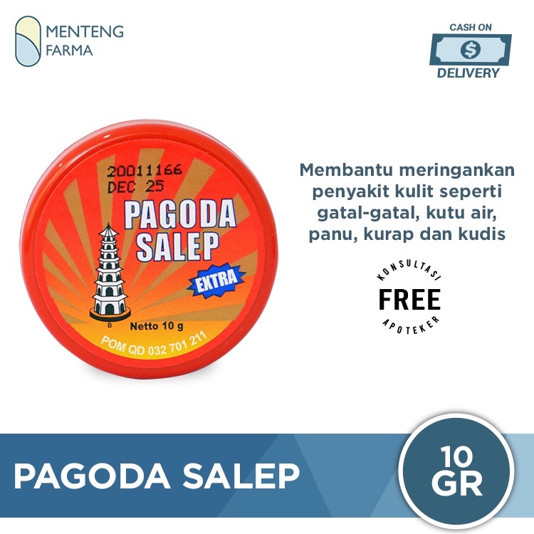 Pagoda Salep Extra 10 Gram - Salep Gatal Kulit, Panu, Kudis, Kutu air