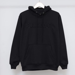 SWEATER HOODIE PULL&amp;BEAR EMBOS 3D FONT TIMBUL