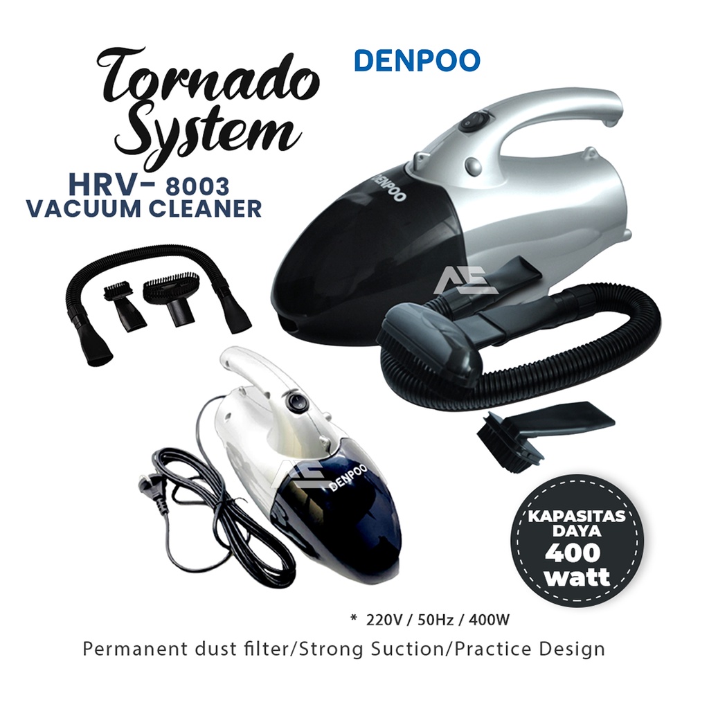 Vacuum Cleaner HRV 8003 Tornado System Penghisap Debu dengan Design yang Praktis Super Hemat Listrik